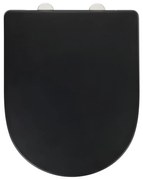 WENKO 24989100-WC sedile per WC EXCLUSIVE 36,5x45 cm nero/argento
