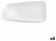 Piatto da pranzo Ariane Vital Rectangular Rettangolare Bianco Ceramica 29 x 15,5 cm (6 Unità)