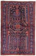 Hamedan Tappeto 130 x 210 (Iran) Annodato A Mano