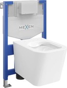 Mexen Teo set incasso WC telaio Fenix XS-F con vaso WC, bianco lucido - 6803385XX00