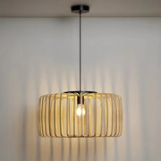 Lampadario Natura Pecan beige bambù E27 INSPIRE