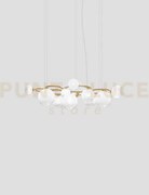Puppet ring sospensione 15 bianco sfumato oro satinato 15 luci atta...