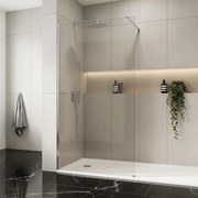 Parete doccia Rea Flexi Transparent / Chrome 100