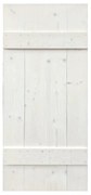 Anta per porta scorrevole Barn in legno massello bianco L 86 x H 215 cm reversibile