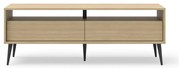 Tavolo TV in rovere di colore naturale 150x54 cm Lake - TemaHome