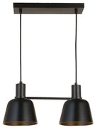 Lucande - Servan 2 Lampada a Sospensione Black Lucande