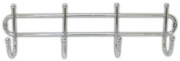 Appendiabiti da parete 10,5x37 cm cromo lucido