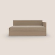 Durini Divano duplex con doppio letto in tessuto simil cotone impermeabile T13 beige
