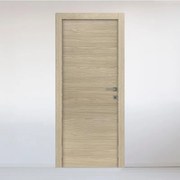 Porta interna a battente in legno L 60 x H 210 cm, rovere, apertura reversibile OXFORD MIELE