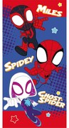 Asciugamano per bambini rosso/blu in cotone 70x140 cm Spidey – Jerry Fabrics