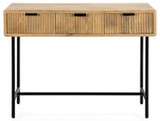 Tavolo consolle di colore naturale in mango massiccio 38x100 cm Mundra – MOME