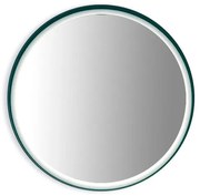 Specchio con illuminazione integrata completo di faretto bagno tondo L 70 x H 70 x P 5 cm