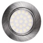 Faro da incasso LED 220V 4W, IP44, foro ø56mm - 60mm Satinato Colore Bianco Naturale 4.200K