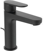 Rubinetto per lavabo a canna media getto laminare cristallino Cerafine O nero prodotto senza finitura opaco IDEAL STANDARD H 17.6 cm
