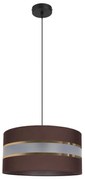 Lampadario su corda  CORAL 1xE27/60W/230V d. 40 cm marrone