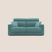 Nikita Divano letto matrimoniale con schienale morbido alto e rivestimento T02 petrolio