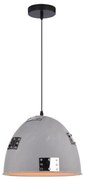 Lampadario a sospensione con filo PATCH 1xE27/60W/230V grigio