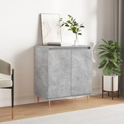 Credenza grigio cemento 60x35x70 cm in legno multistrato