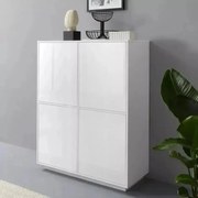 Credenza Bloom Highboard 100,1 x 41,4 x 126 cm in Bianco Laccato