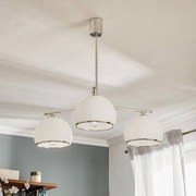 Argon Lampada a sospensione Mina, 3 luci, cromata, metallo/vetro