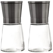 Set di macinini per pepe e sale in vetro 2 pezzi - Orion