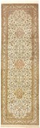 Cashmere Silk Tappeto orientale 270x80 Beige (Indian) Annodato A Mano