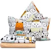 Completo letto matrimoniale gatti cotone SmartDecoHome