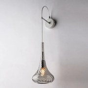 Applique Contemporanea Nemesi Grigio Fumè 1 Luce E14