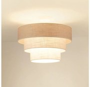 Brilagi - Lampadario a plafone ALASKA LUNETA 1xE27/15W/230V diametro 45 cm grigio/color crema