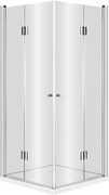 Deante Kerria box doccia 80x80 cm quadrato cromo lucida/vetro trasparente KTK_042P