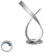 Lampada da tavolo di design in acciaio con LED e dimmer - Belinda