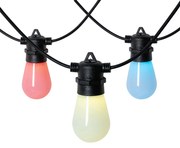 Catenaria di luci LED intelligenti 15 metri 15 luci opale RGBW IP44 - Chill