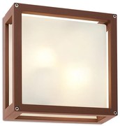Redo 9893 - Applique da esterno BRICK 2xE27/42W/230V IP54 marrone