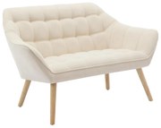 Divano 2 posti in Tessuto Beige  - CASERTA