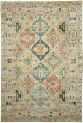 Samarkand Tappeto 200x300 Grigio (Pakistan) Annodato A Mano