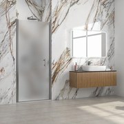 Kamalu - Porta doccia battente 75cm vetro opaco altezza 200h | KS2800AI