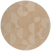Tappeto rotondo in lana beige ø 160 cm Gigi - Flair Rugs