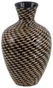 Vaso Nero Beige Bambù 28 x 28 x 46 cm