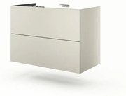 Mobile da bagno sotto lavabo SENSEA Neo grigio L 90 x H 64 x P 48 cm, lavabo non incluso
