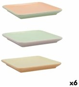 Vassoio per aperitivi Quid Vitamina Bicolore Ceramica 15 x 15 cm (6 Unità)