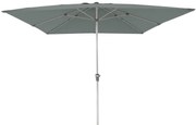 Ombrellone a palo centrale grigio Aura NATERIAL L 285 x 285 cm con telo verde