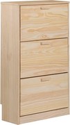Scarpiera ASTIGARRAGA Vita 3 ante apertura a ribalta, L 64.8 x H 114.8 x P 25 cm 18 paia, pino