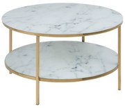 Tavolino rotondo bianco ø 80 cm Alisma - Actona