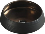 Mexen Ariana lavello da appoggio 43 x 43 cm, nero/oro - 22054366