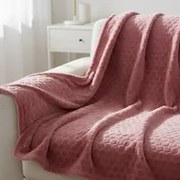 Coperta 150x210 cm malva motivo 3D Flannel
