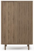 Armadietto di colore naturale con effetto rovere 86x130x40 cm Salma – Marckeric