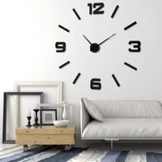 Orologio moderno in legno da incollare 130 cm ANTRACITE