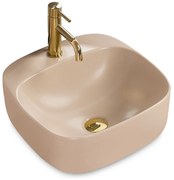 Lavabo da appoggio Rea Luiza 42 Beige MAT