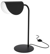 Lampada Da Tavolo Moderno Mollis Metallo Nero Acrilico 1 Luce G9 7W