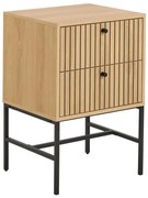 Comodino con cassetti OLIVIA rovere